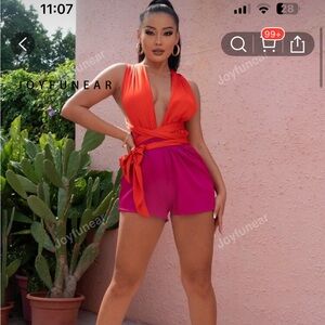 SHEIN Pink Jumpsuit Vibrant and Chic